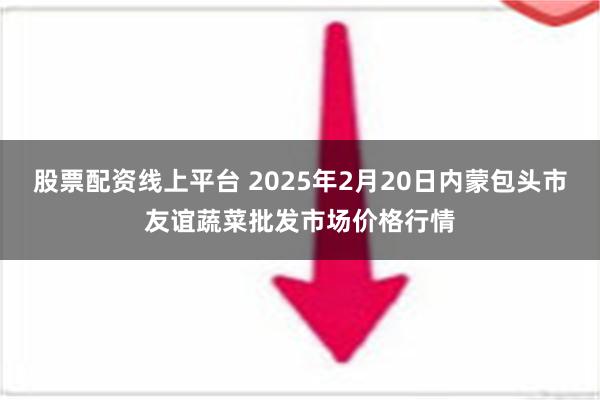 股票配资线上平台 2025年2月20日内蒙包头市友谊蔬菜批发市场价格行情